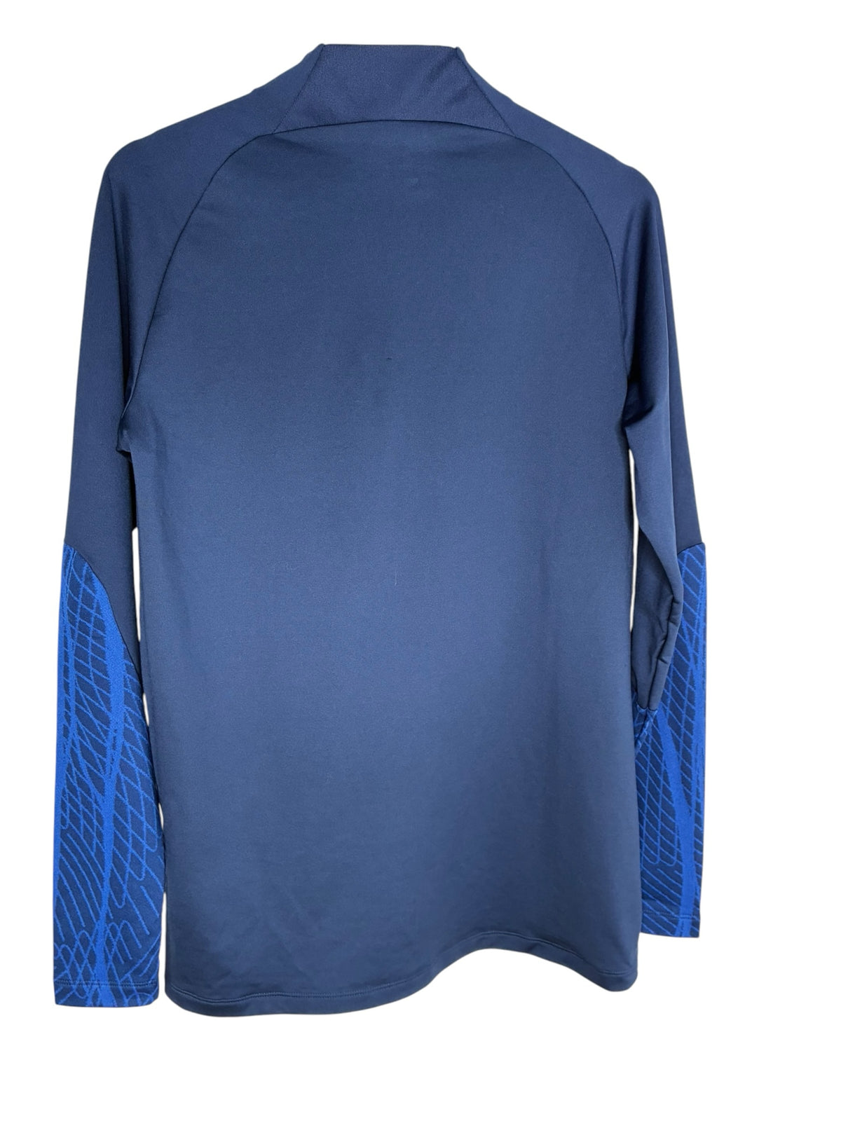 Haut d'entraînement Levestiairedupeuple Nike bleu marine de l'Équipe de France avec manches à motifs graphiques