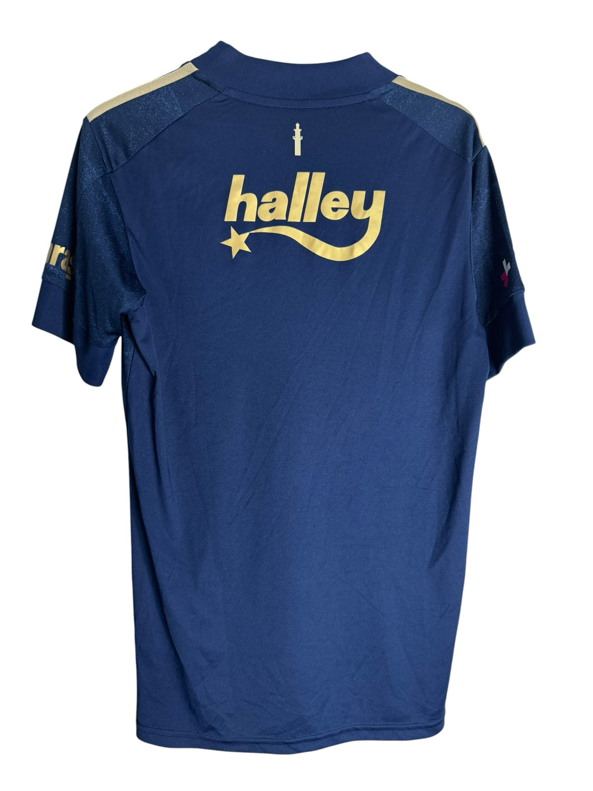 Maillot de football adidas Fenerbahçe bleu marine avec logo doré Halley, vendu par Levestiairedupeuple.