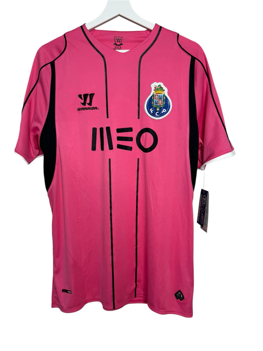 Maillot de football Levestiairedupeuple FC Porto rose et noir par Warrior avec blason du club et logo sponsor MEO