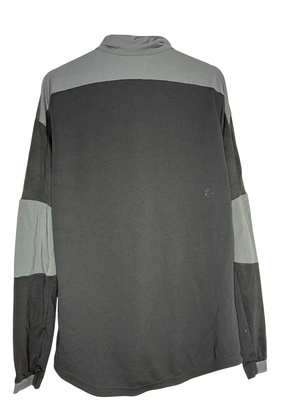 Haut d'entraînement Levestiairedupeuple Newcastle United noir et gris à manches longues avec col montant zippé