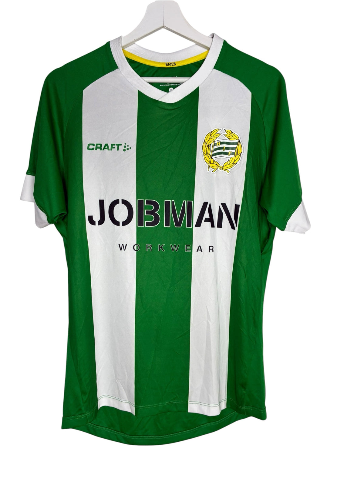 Maillot de football officiel Levestiairedupeuple Craft Hammarby IF à rayures verticales vertes et blanches