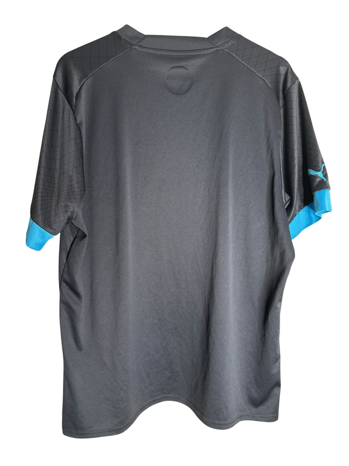 Maillot de football Levestiairedupeuple Olympique de Marseille bleu marine avec détails bleu ciel et motif géométrique