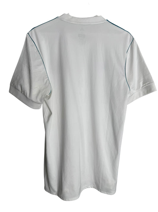 Maillot domicile blanc adidas Real Madrid Levestiairedupeuple avec détails bleu marine, vue arrière